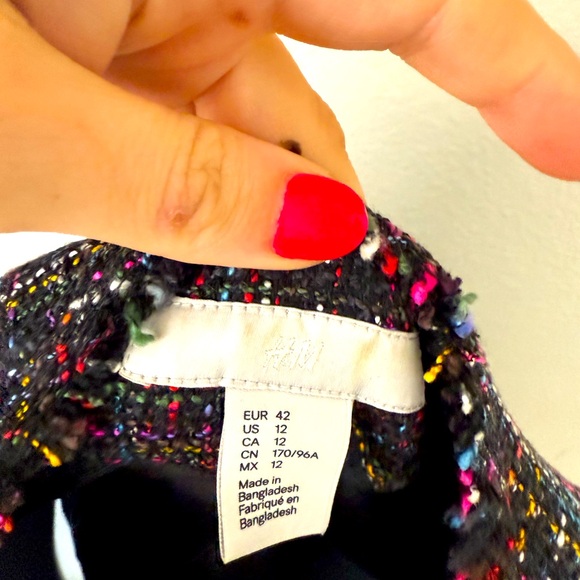 Women's H&M Tweed Blazer Jacket - Picture 3 of 3